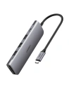 Adaptér 5v1 UGREEN Hub USB-C na 3x USB 3.0 + SD + MicroSD