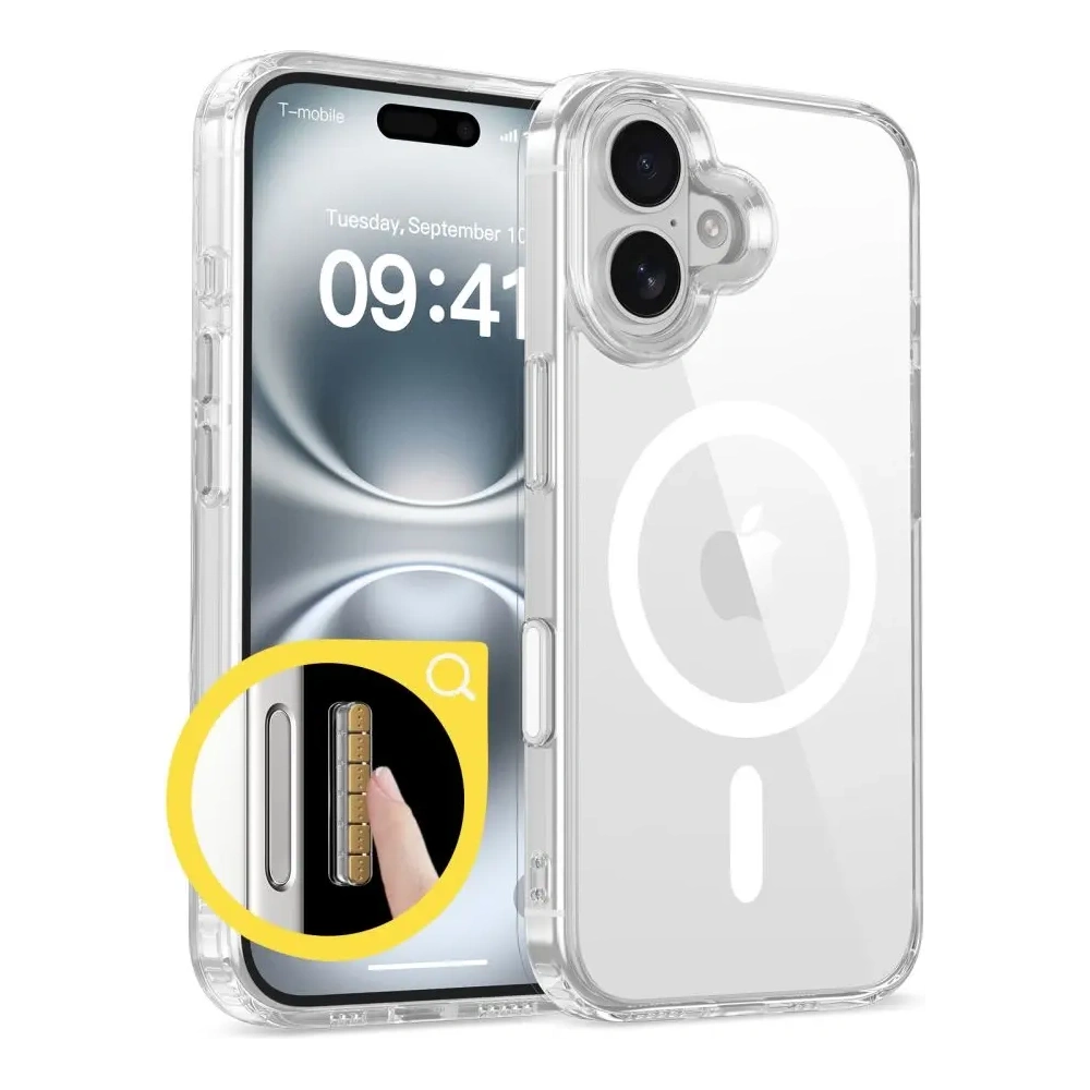 Etui Tech-Protect Flexair Hybrid CC MagSafe Apple iPhone 16 Clear