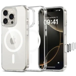 Kup Etui Tech-Protect Flexair Hybrid CC MagSafe Apple iPhone 16 Pro Clear - THP3648 - {ean13} - Sklep Home Screen