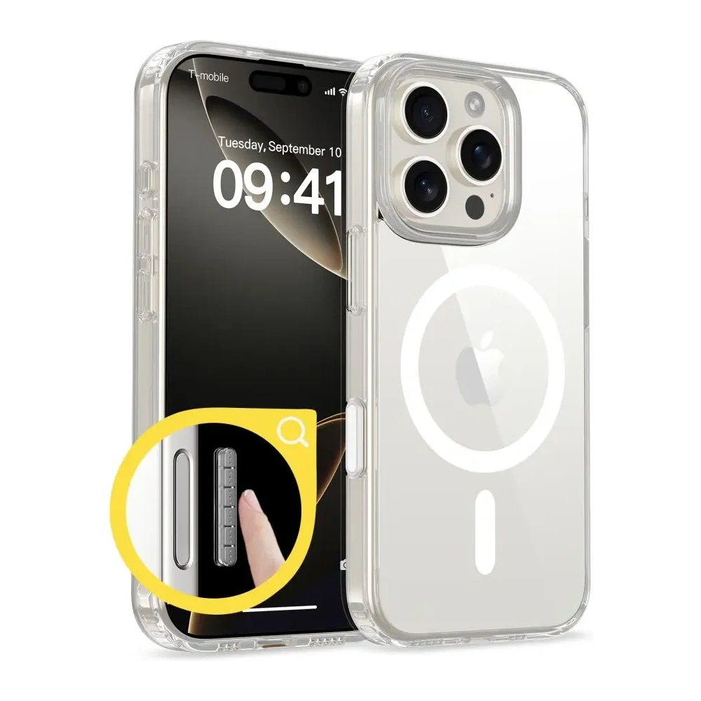 Etui Tech-Protect Flexair Hybrid CC MagSafe Apple iPhone 16 Pro Clear