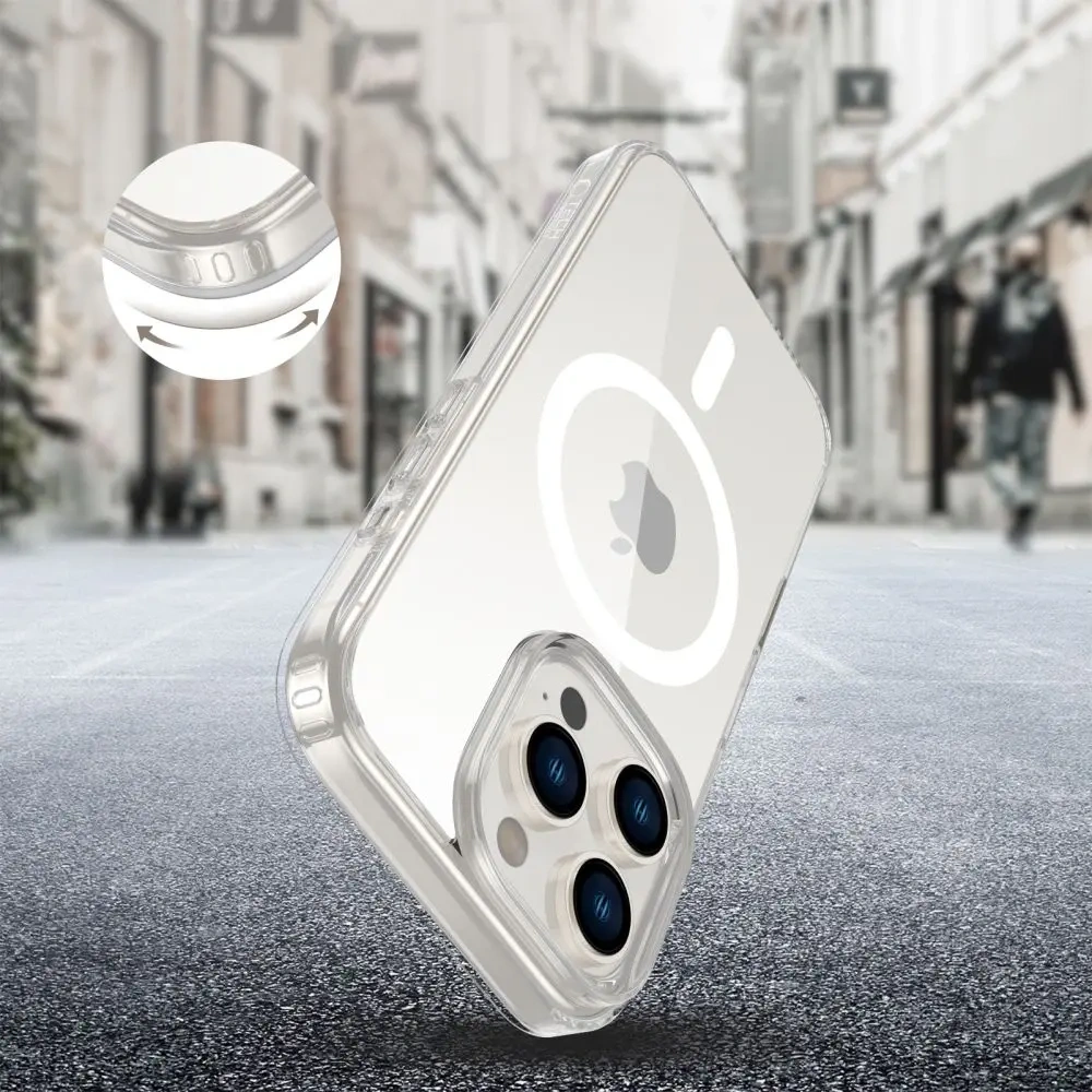 Etui Tech-Protect Flexair Hybrid CC MagSafe Apple iPhone 16 Pro Clear