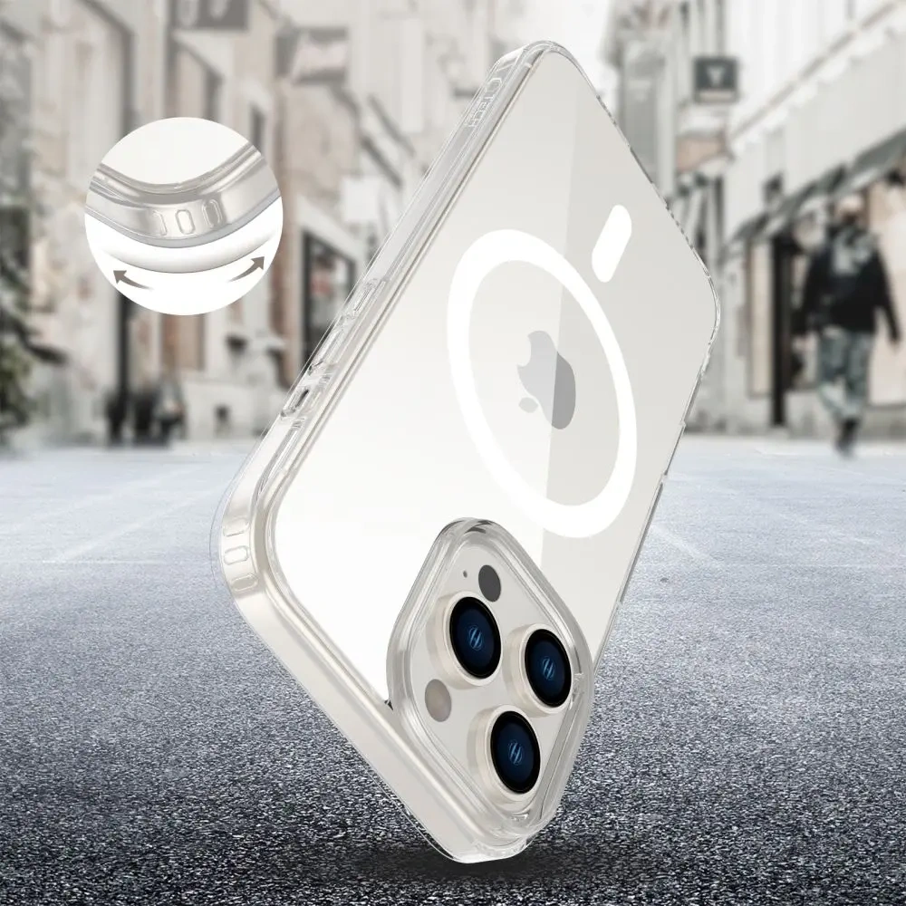 Etui Tech-Protect Flexair Hybrid CC MagSafe Apple iPhone 16 Pro Max Clear