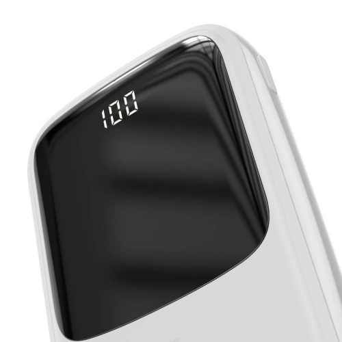 Kup Powerbank Baseus Qpow z kablem USB-C, 10000mAh, 3A, 15W (biały) - BSU1329WHT - {ean13} - Sklep Home Screen