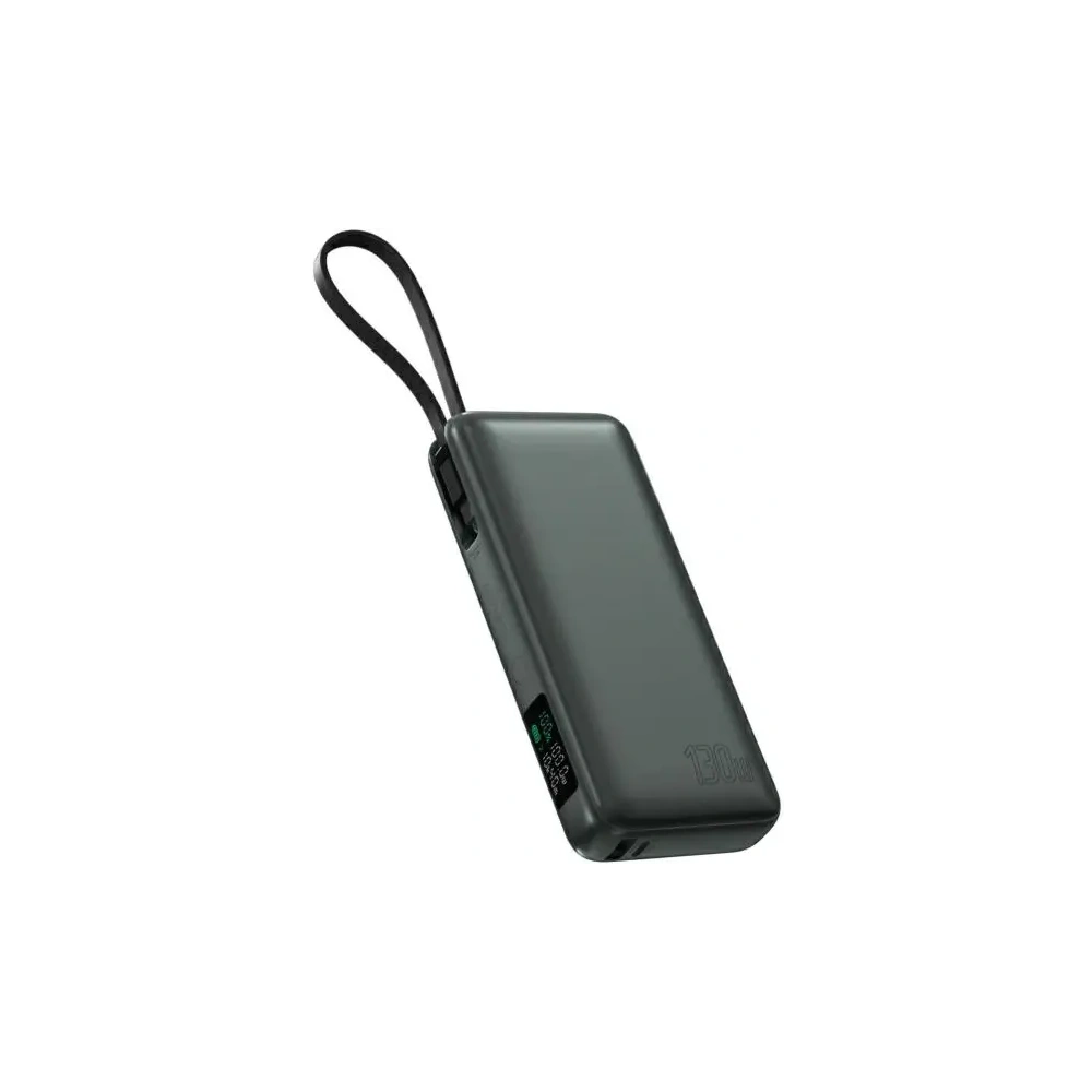 Powerbank 4smarts Enterprise 20000mAh 130W z wbudowanym kablem USB-C szary/space grey