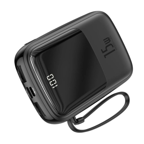 Kup Powerbank Baseus Qpow s kabelem USB-C, 10000mAh, 3A, 15W (černý) - BSU1330BLK - {ean13} - Sklep Home Screen
