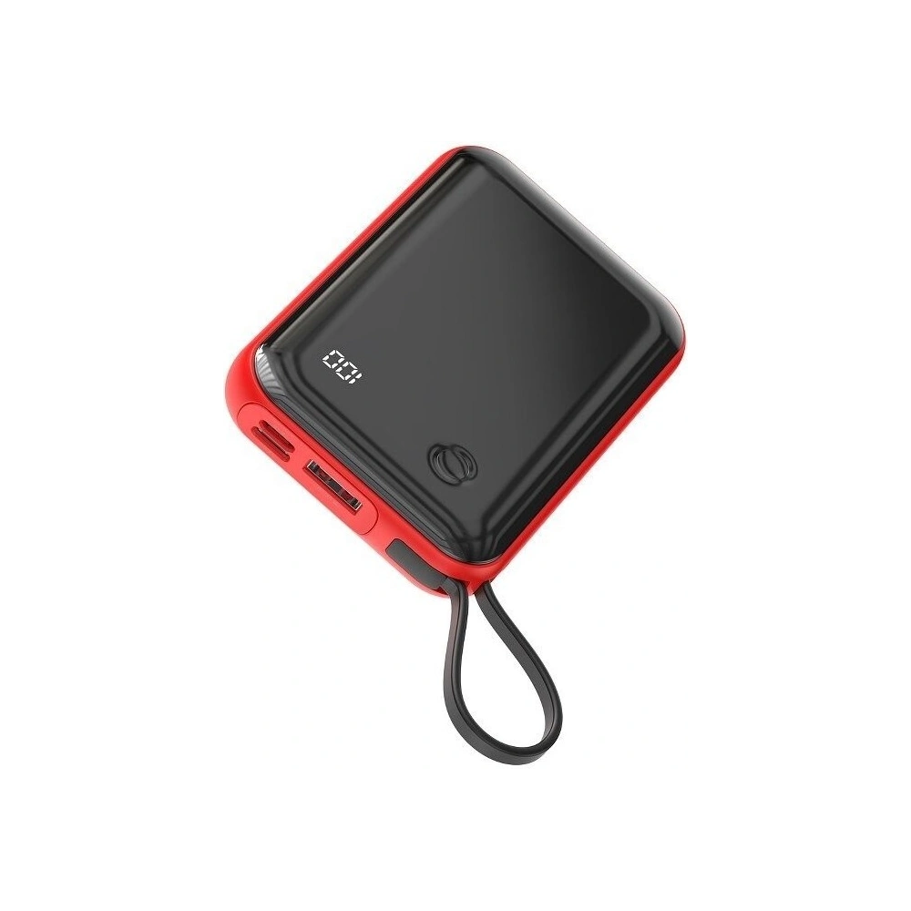 Powerbank Baseus Mini S z kablem USB-C, 10000mAh, 3A, 15W (czerwony)