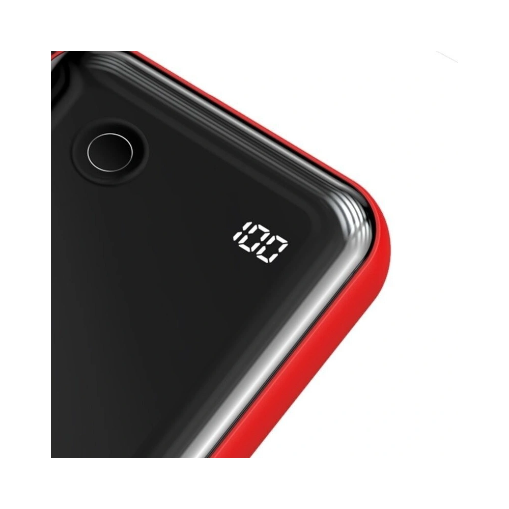 Powerbank Baseus Mini S z kablem USB-C, 10000mAh, 3A, 15W (czerwony)