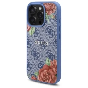 Kup Etui Guess GUHMP16LP4ROPEMCB Apple iPhone 16 Pro hardcase 4G Flowers Print MagSafe niebieski/blue - GUE4203 - {ean13} - Sklep Home Screen
