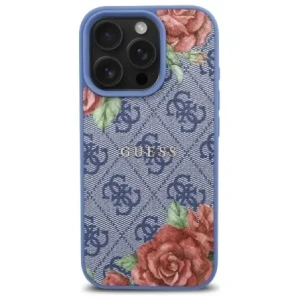 Kup Etui Guess GUHMP16LP4ROPEMCB Apple iPhone 16 Pro hardcase 4G Flowers Print MagSafe niebieski/blue - GUE4203 - {ean13} - Sklep Home Screen