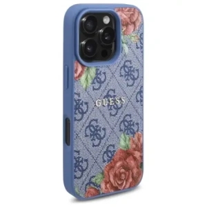 Kup Etui Guess GUHMP16LP4ROPEMCB Apple iPhone 16 Pro hardcase 4G Flowers Print MagSafe niebieski/blue - GUE4203 - {ean13} - Sklep Home Screen