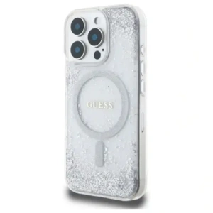 Buy Guess GUHMP16LRGRGES Apple iPhone 16 Pro hardcase Resin Gradient Glitter MagSafe silver - GUE4206 - {ean13} - Home Screen Store Europe