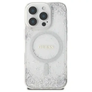 Buy Guess GUHMP16LRGRGES Apple iPhone 16 Pro hardcase Resin Gradient Glitter MagSafe silver - GUE4206 - {ean13} - Home Screen Store Europe