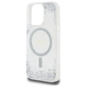 Buy Guess GUHMP16LRGRGES Apple iPhone 16 Pro hardcase Resin Gradient Glitter MagSafe silver - GUE4206 - {ean13} - Home Screen Store Europe
