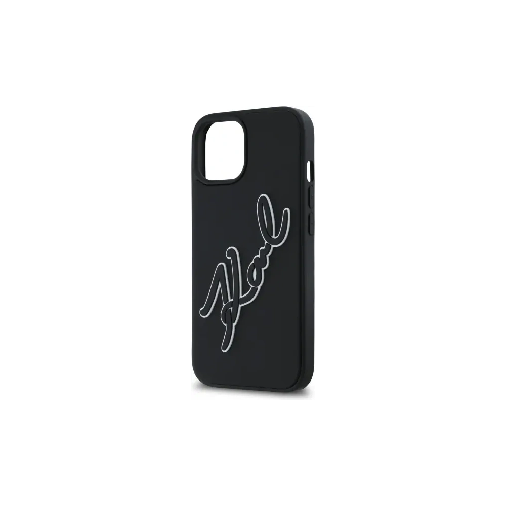 Etui Karl Lagerfeld KLHCP15S3DRKSDLK Apple iPhone 15 hardcase 3D Rubber Signature czarny/black