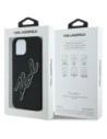 Buy Karl Lagerfeld KLHCP15S3DRKSDLK Apple iPhone 15 hardcase 3D Rubber Signature black - KLD21840 - {ean13} - Home Screen Store Europe