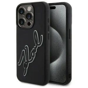 Kup Karl Lagerfeld KLHCP15X3DRKSDLK Apple iPhone 15 Pro Max keménytok 3D Gumi Aláírás fekete - KLD21841 - {ean13} - Sklep Home Screen