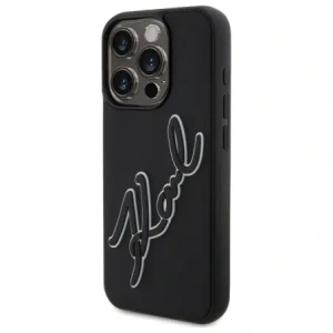 Kup Karl Lagerfeld KLHCP15X3DRKSDLK Apple iPhone 15 Pro Max hardcase 3D Rubber Signature negru - KLD21841 - {ean13} - Sklep Home Screen