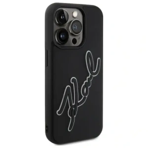 Kup Karl Lagerfeld KLHCP15X3DRKSDLK Apple iPhone 15 Pro Max hardcase 3D Rubber Signature negru - KLD21841 - {ean13} - Sklep Home Screen