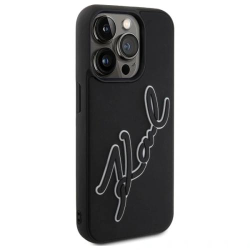 Kup Karl Lagerfeld KLHCP15X3DRKSDLK Apple iPhone 15 Pro Max keménytok 3D Gumi Aláírás fekete - KLD21841 - {ean13} - Sklep Home Screen
