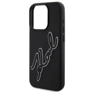 Kup Karl Lagerfeld KLHCP15X3DRKSDLK Apple iPhone 15 Pro Max hardcase 3D Rubber Signature negru - KLD21841 - {ean13} - Sklep Home Screen