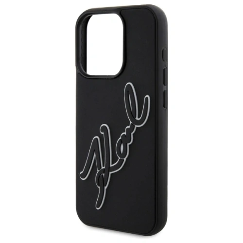 Kup Karl Lagerfeld KLHCP15X3DRKSDLK Apple iPhone 15 Pro Max keménytok 3D Gumi Aláírás fekete - KLD21841 - {ean13} - Sklep Home Screen