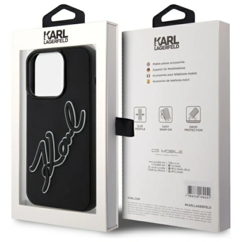 Kup Karl Lagerfeld KLHCP15X3DRKSDLK Apple iPhone 15 Pro Max keménytok 3D Gumi Aláírás fekete - KLD21841 - {ean13} - Sklep Home Screen