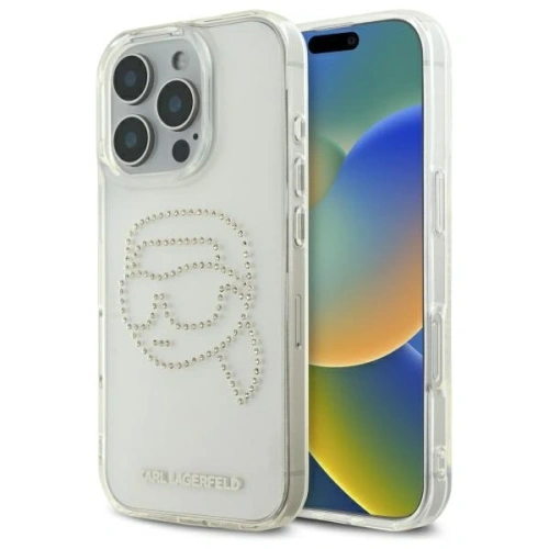Kup Etui Karl Lagerfeld KLHCP16LHKHDCELT Apple iPhone 16 Pro hardcase IML Rhinestones Karl Head průhledný/transparentní - KLD21843 - {ean13} - Sklep Home Screen