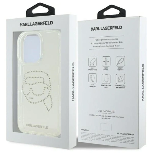 Kup Etui Karl Lagerfeld KLHCP16LHKHDCELT Apple iPhone 16 Pro hardcase IML Rhinestones Karl Head průhledný/transparentní - KLD21843 - {ean13} - Sklep Home Screen