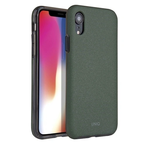 Kup Apple UNIQ Lithos Tasche iPhone Xr oliv/oliv - UNIQ190OLV - {ean13} - Sklep Home Screen