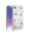 Etui UNIQ Lumence Clear Apple iPhone Xr srebrny/Perivvinkle silver