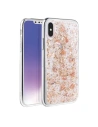 Etui UNIQ Lumence Clear Apple iPhone XS Max różowo-złoty/Rosedale rose gold