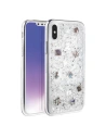 Etui UNIQ Lumence Clear Apple iPhone Xs Max ezüst/Perivvinkle ezüst