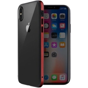 Kup Etui UNIQ Valencia Clear Apple iPhone Xs Max czerwony/crimson red - UNIQ205RED - {ean13} - Sklep Home Screen