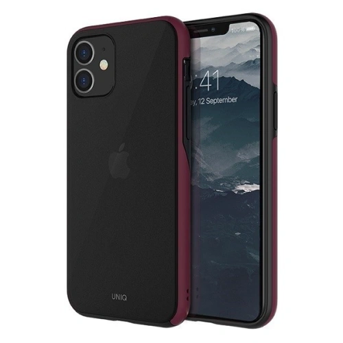 Kup Etui UNIQ Vesto Hue Apple iPhone 11 bordó - UNIQ211MRN - {ean13} - Sklep Home Screen