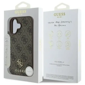 Kup Etui Guess GUHMP16SP4SM4MW Apple iPhone 16 hardcase 4G Small Classic MagSafe brązowy/brown - GUE4208 - {ean13} - Sklep Home Screen