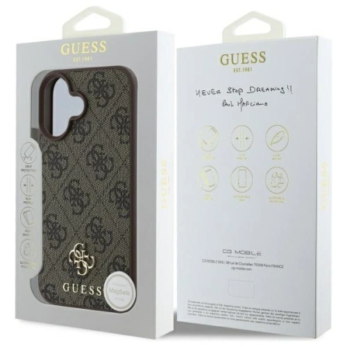 Kup Guess GUHMP16SP4SM4MW Apple iPhone 16 husă rigidă 4G Mic Classic MagSafe maro - GUE4208 - {ean13} - Sklep Home Screen