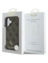 Buy Guess GUHMP16SP4SM4MW Apple iPhone 16 hardcase 4G Small Classic MagSafe brown - GUE4208 - {ean13} - Home Screen Store Europe