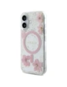 Buy Guess GUHMP16SRBFGFGMP Apple iPhone 16 hardcase Resin Flower Glitter MagSafe pink - GUE4209 - {ean13} - Home Screen Store Europe