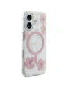 Kup Guess GUHMP16SRBFGFGMP Apple iPhone 16 carcasă din rășină cu flori strălucitoare MagSafe roz - GUE4209 - {ean13} - Sklep Home Screen