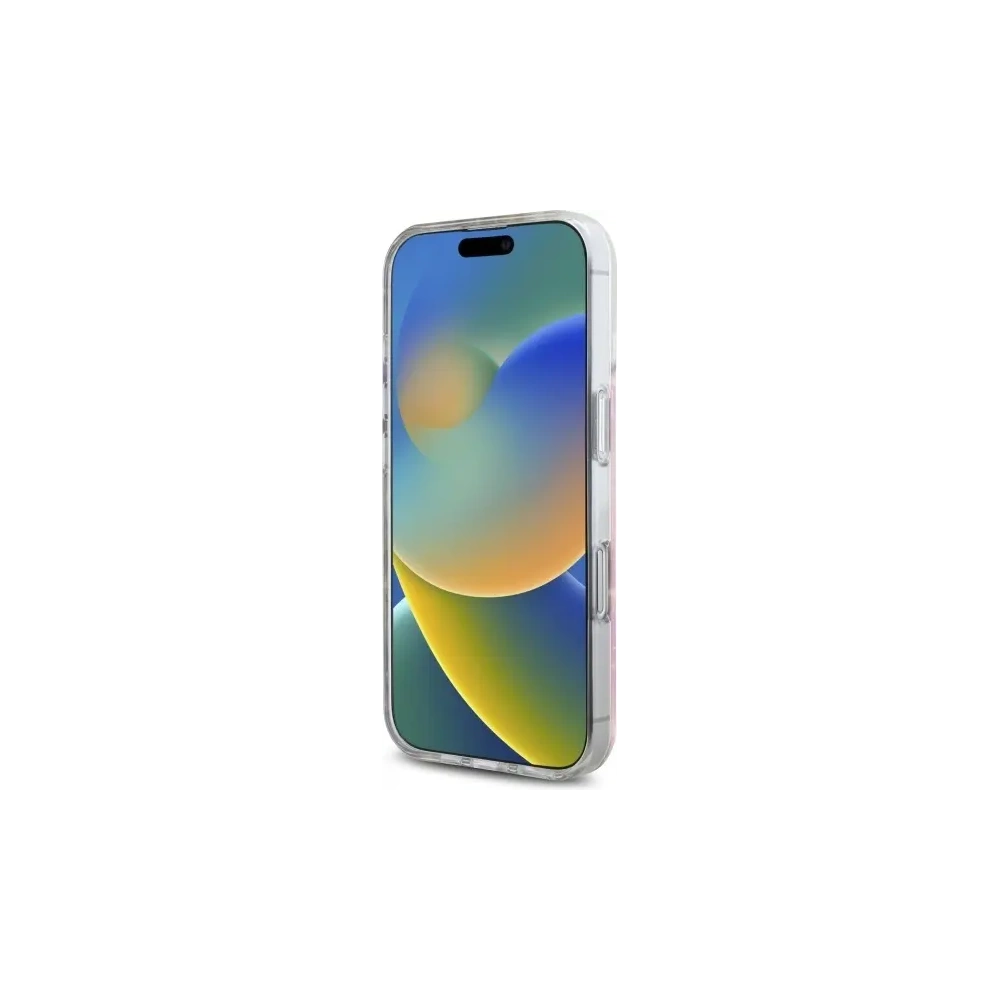 Etui Guess GUHMP16SRBFGFGMP Apple iPhone 16 hardcase Resin Flower Glitter MagSafe różowy/pink