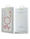 Buy Guess GUHMP16SRBFGFGMP Apple iPhone 16 hardcase Resin Flower Glitter MagSafe pink - GUE4209 - {ean13} - Home Screen Store Europe