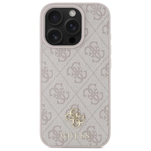 Buy Guess GUHMP16XP4SM4MP Apple iPhone 16 Pro Max hardcase 4G Small Classic MagSafe pink - GUE4211 - {ean13} - Home Screen Store Europe