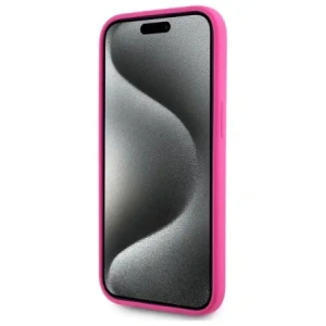 Buy Karl Lagerfeld KLHMP15SSKHPPLF Apple iPhone 15 hardcase Silicone Karl Head Print MagSafe fuschia - KLD21846 - {ean13} - Home Screen Store Europe