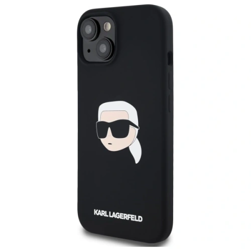 Kup Etui Karl Lagerfeld KLHMP15SSKHPPLK Apple iPhone 15 hardcase Silicone Karl Head Print MagSafe černý/black - KLD21847 - {ean13} - Sklep Home Screen