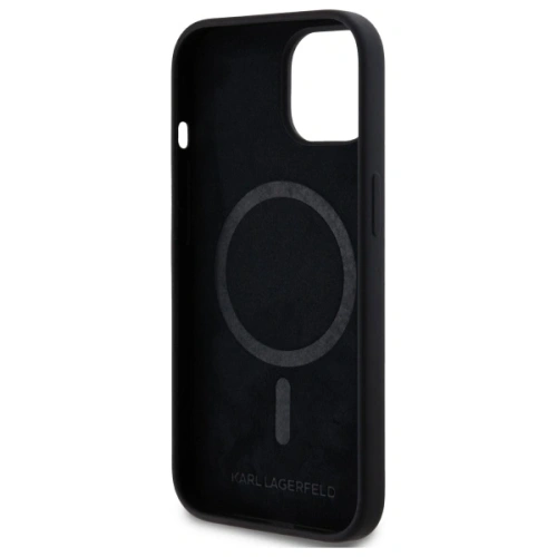 Kup Etui Karl Lagerfeld KLHMP15SSKHPPLK Apple iPhone 15 hardcase Silicone Karl Head Print MagSafe černý/black - KLD21847 - {ean13} - Sklep Home Screen