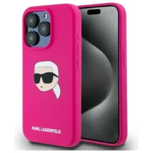 Kup Karl Lagerfeld KLHMP15XSKHPPLF Apple iPhone 15 Pro Max kemény tok Szilikon Karl Fej Nyomtatás MagSafe fukszia - KLD21848 - {ean13} - Sklep Home Screen