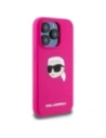 Kup Etui Karl Lagerfeld KLHMP15XSKHPPLF Apple iPhone 15 Pro Max hardcase silikon Karl Head Print MagSafe fuchsie/fuchsie - KLD21848 - {ean13} - Sklep Home Screen
