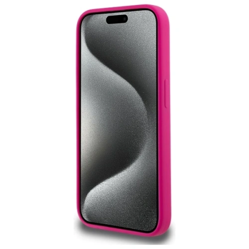 Kup Etui Karl Lagerfeld KLHMP15XSKHPPLF Apple iPhone 15 Pro Max hardcase silikon Karl Head Print MagSafe fuchsie/fuchsie - KLD21848 - {ean13} - Sklep Home Screen