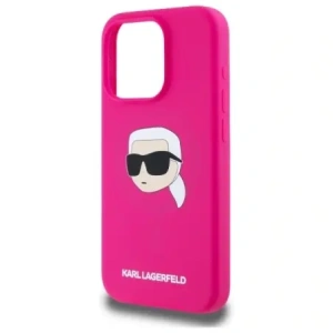 Kup Karl Lagerfeld KLHMP15XSKHPPLF Apple iPhone 15 Pro Max Hartschale Silikon Karl Kopf Druck MagSafe fuchsia - KLD21848 - {ean13} - Sklep Home Screen