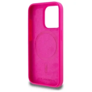 Kup Karl Lagerfeld KLHMP15XSKHPPLF Apple iPhone 15 Pro Max hardcase Siliconă cu imprimeu Karl Head MagSafe fuchsia - KLD21848 - {ean13} - Sklep Home Screen